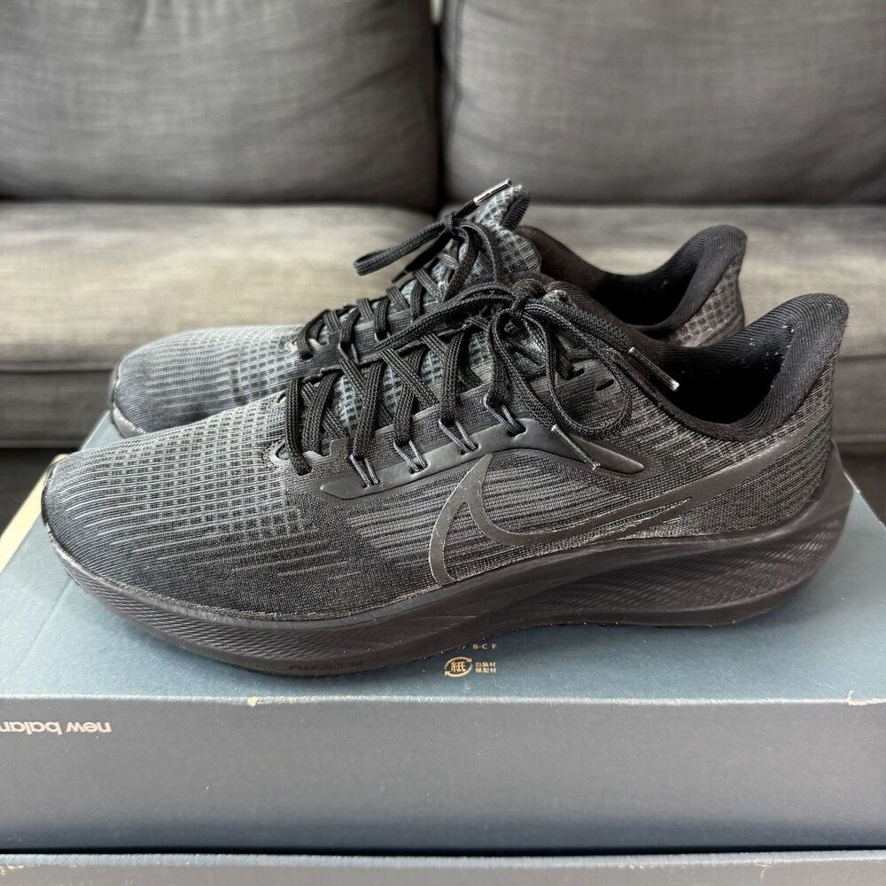 Nike Air Zoom Pegasus 39 Black Anthracite Running Shoes Men's Size 10.5